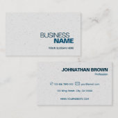 Elegant Classic Eenvoudig Blauw Grijs Strooit Mode Visitekaartje (Voorkant / Achterkant)