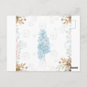 Elegant Classic Floral Wedding Briefkaart (Achterkant)