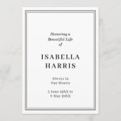 Elegant Classic Funeral Service Design Programma (Voorkant)