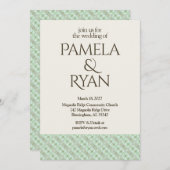 Elegant Classic Ivory Wedding Invitation (Devant / Derrière)