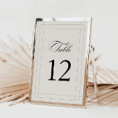 Elegant Classic Lichtgrijs tafelnummer