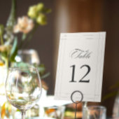 Elegant Classic Lichtgrijs tafelnummer