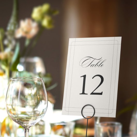 Elegant Classic Lichtgrijs tafelnummer