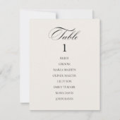 Elegant Classic Lichtgrijs tafelnummer (Voorkant)