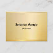 Elegant Classic look Old Text Gold Sjabloon Visitekaartje (Voorkant)