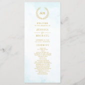 Elegant Classic minimalist Monogram Turquoise Programma (Voorkant)