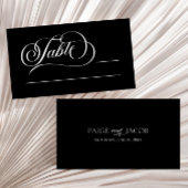 Elegant Classic Minimalist Wedding Plaatskaartje