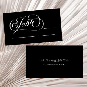 Elegant Classic Minimalist Wedding Plaatskaartje