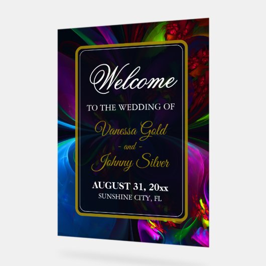 Elegant Classic Modern Floral Pattern #902 Wedding (Angle)