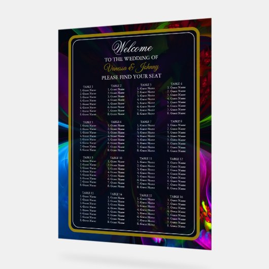 Elegant Classic Modern Floral Pattern #902 Wedding (Angle)