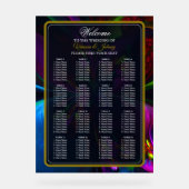 Elegant Classic Modern Floral Pattern #902 Wedding Acryl Bord (Voorkant)