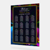 Elegant Classic Modern Floral Pattern #902 Wedding Acryl Bord (Hoek)