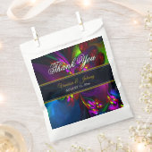 Elegant Classic Modern Floral Pattern #902 Wedding Bedankzakje (Geknipt)