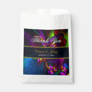 Elegant Classic Modern Floral Pattern #902 Wedding Bedankzakje