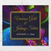 Elegant Classic Modern Floral Pattern #902 Wedding Bier Etiket (Enkel label)