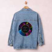 Elegant Classic Modern Floral Pattern #902 Wedding Denim Jacket (Hangar)