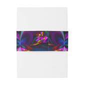 Elegant Classic Modern Floral Pattern #902 Wedding Uitnodigingen Wikkel (Achterkant Voorbeeld)