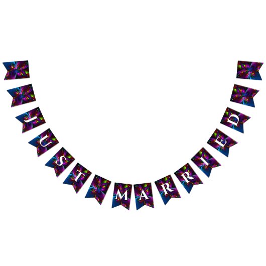 Elegant Classic Modern Floral Pattern #902 Wedding Vlaggetjes (Alle)