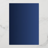 Elegant Classic Navy et Gold Enregistrer la carte  (Verso)