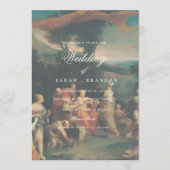 Elegant Classic Old painting Wedding Kaart (Voorkant)