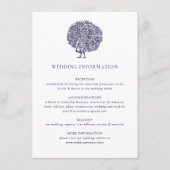 Elegant Classic  Pauw Trouwdetail Informatiekaartje (Voorkant)