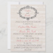 Elegant Classic Personalized Wedding Invitation Kaart (Achterkant)