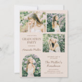 Elegant Classic Photo Afstuderen Invitation Kaart (Voorkant)