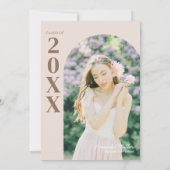 Elegant Classic Photo Afstuderen Invitation Kaart (Achterkant)