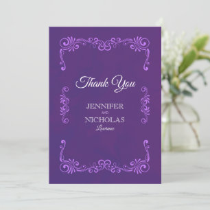 Elegant Classic  Pleal Wedding Bedankkaart