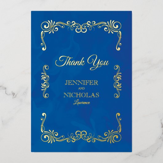 Elegant Classic  Pleal Wedding Folie Uitnodiging (Voorkant)