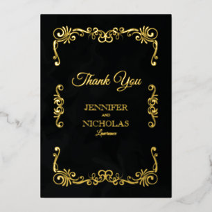 Elegant Classic  Pleal Wedding Folie Uitnodiging