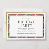 Elegant Classic Pset Holiday Kerstfeest Kaart (Voorkant)