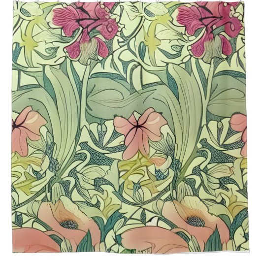 Elegant Classic Retro Pattern Douchegordijn (Voorkant)