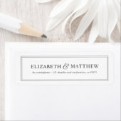 Elegant Classic Return Address Etiket (Insitu)
