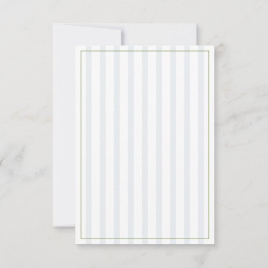 Élégant Classic Sage Green Enregistrer La Carte Da (Dos)