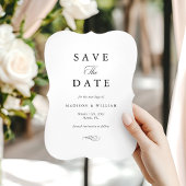 Elegant Classic Save the Date Aankondiging Kaart