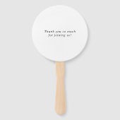 Elegant Classic Script Calligraphy Wedding Handwaaier (Achterkant)