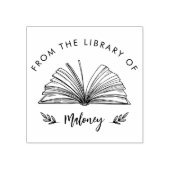 Elegant Classic Script From the Library Of Custom  Rubberstempel (Afrduk)