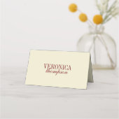 Elegant Classic Script Ivory Cream Wedding Custom (Achterkant)