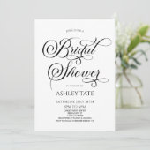 Elegant Classic Script Minimalistisch Vrijgezellen Kaart (Staand voorkant)