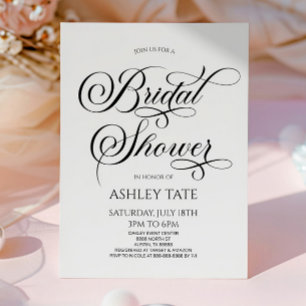 Elegant Classic Script Minimalistisch Vrijgezellen Kaart