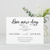 Elegant Classic Script Rehearsal Dinner Invitation (Debout devant)