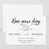 Elegant Classic Script Rehearsal Dinner Invitation (Devant / Derrière)