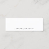 Elegant Classic Serif Font. Adres 05. Mini Visitekaartje (Achterkant)