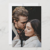 Elegant Classic Sophisticated Photo Wedding Kaart (Achterkant)