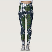 Elegant Classic Stropdas & Dye Leaf Leggings (Voorkant)