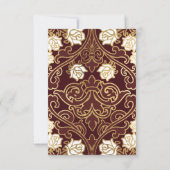 Elegant Classic Victoriaans Wedding Kaart (Achterkant)