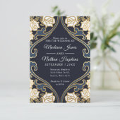 Elegant Classic Victoriaans Wedding Kaart (Staand voorkant)