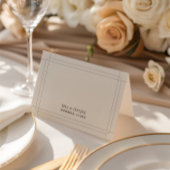 Elégant Classic Vintage Wedding Carte de Place