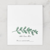 Elegant Classic Waterverf Green Leaves Table (Buitenkant ongevouwen)